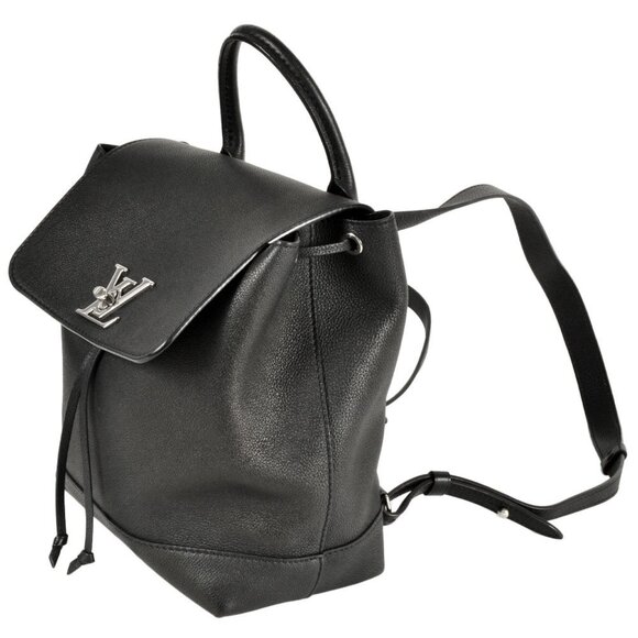 LOUIS VUITTON Black Leather Backpack - Picture 2 of 8